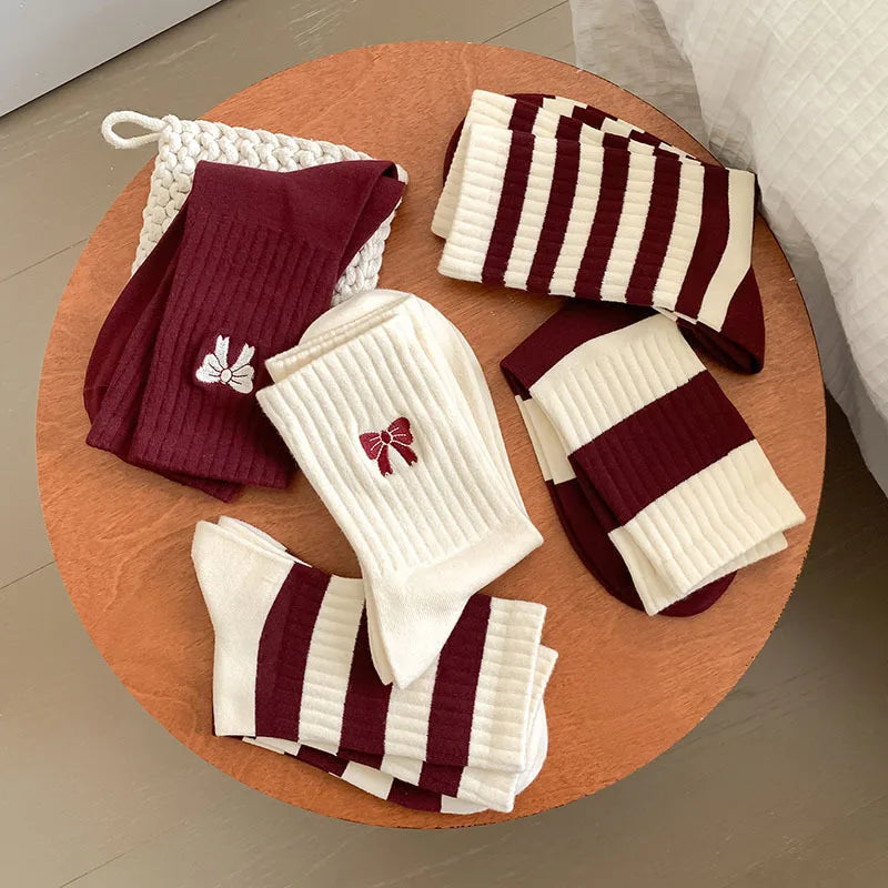 Calzini Trendy Cherry Stripe – stocksocks™