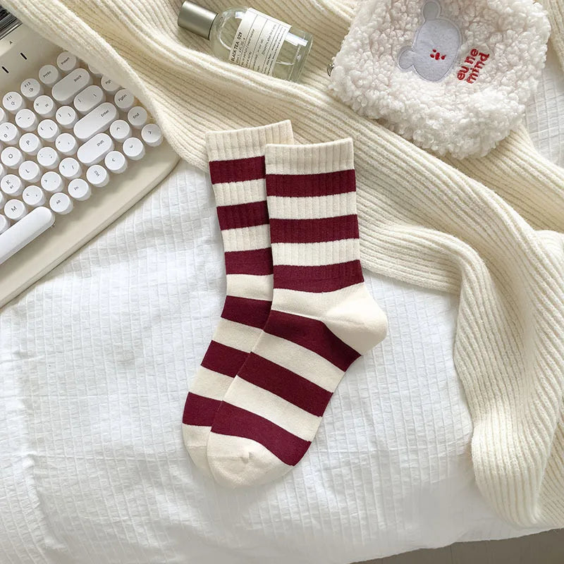 Calzini Trendy Cherry Stripe – stocksocks™