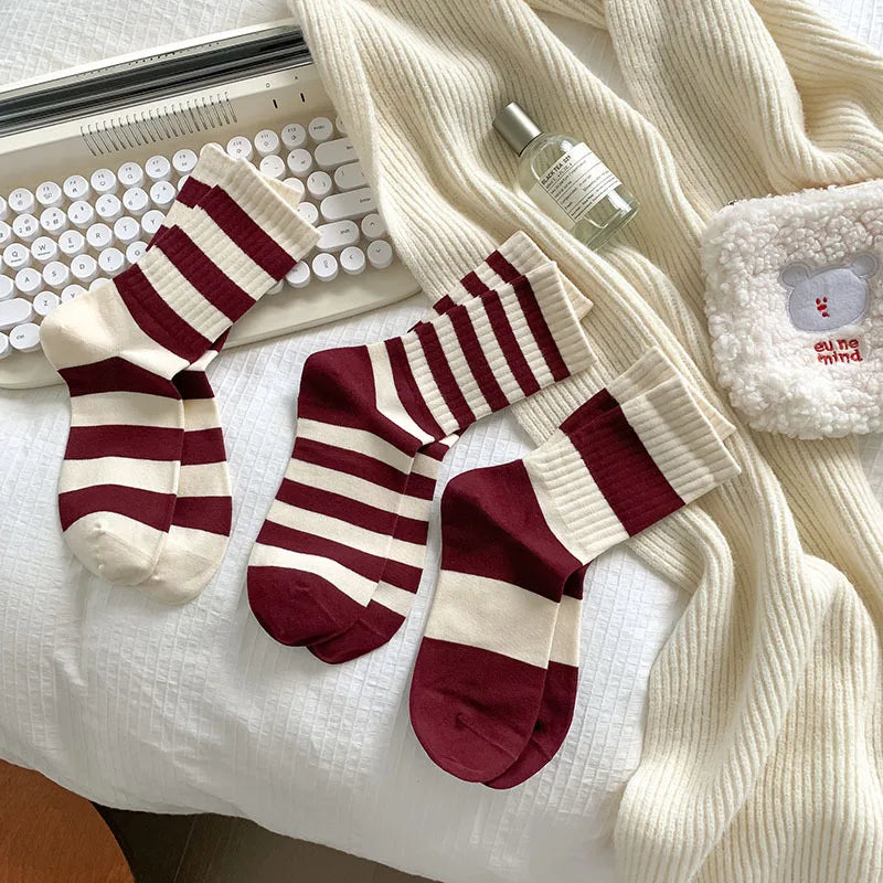 Calzini Trendy Cherry Stripe – stocksocks™